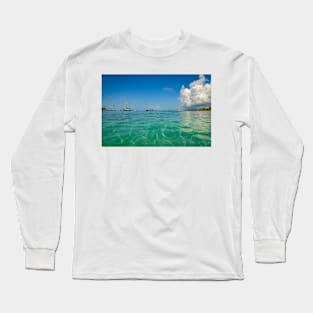 Blue & Green Tropical Waters Long Sleeve T-Shirt